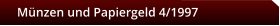 Mnzen und Papiergeld 4/1997